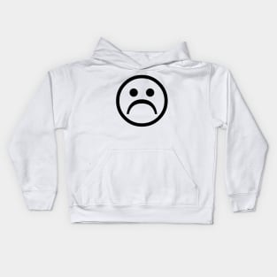 sad face Kids Hoodie